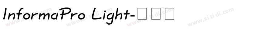 InformaPro Light字体转换